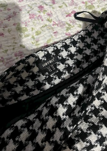 Ekose Desenli Pilili Midi Etek - Görsel 4