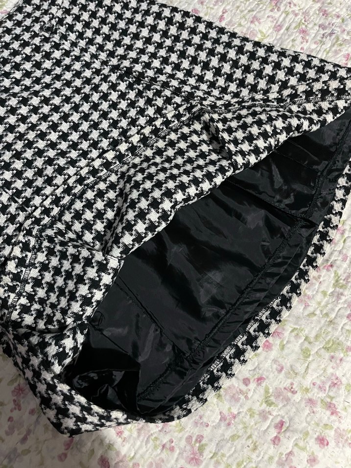 Ekose Desenli Pilili Midi Etek - Görsel 2