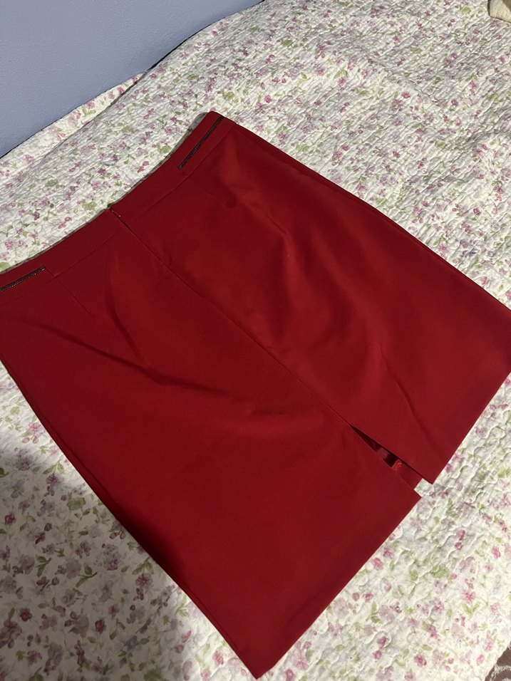 Bordo Midi Kalem Etek - Görsel 5