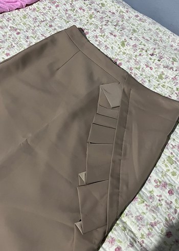 İpekyol Bej Volan Detaylı Midi Etek - Görsel 2