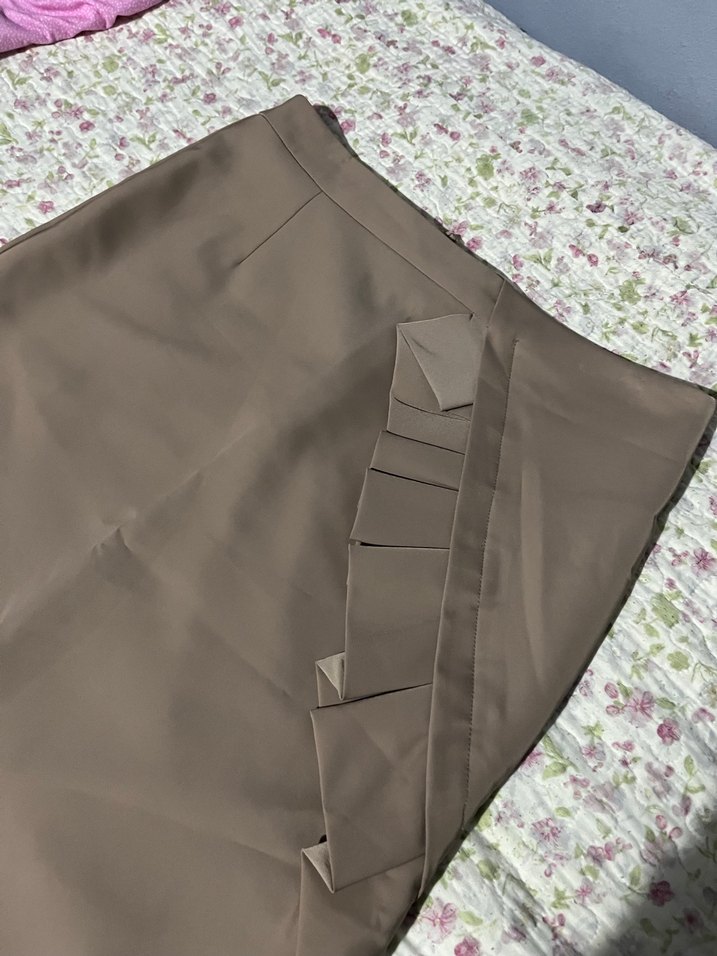 İpekyol Bej Volan Detaylı Midi Etek - Görsel 2