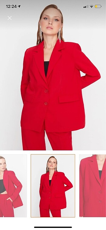 Trendyol & Milla Kırmızı blazer ceket