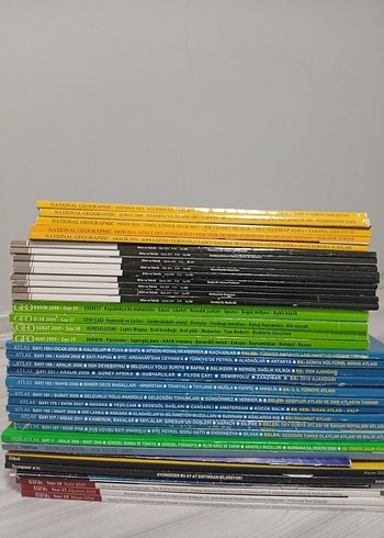 Çeşitli Yıllara Ait National Geographic ve Atlas Dergileri - Görsel 2