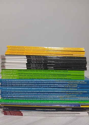 Çeşitli Yıllara Ait National Geographic ve Atlas Dergileri - Görsel 3