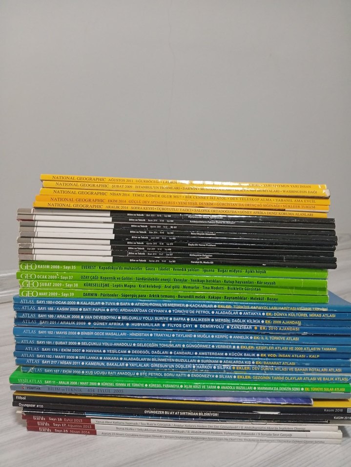 Çeşitli Yıllara Ait National Geographic ve Atlas Dergileri - Görsel 2