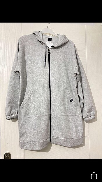 Uzun fermuarlı sweatshirt