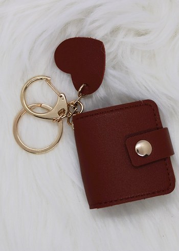 Siyah kalp detaylı fotoğraflı kadın anahtarlık - Görsel 2