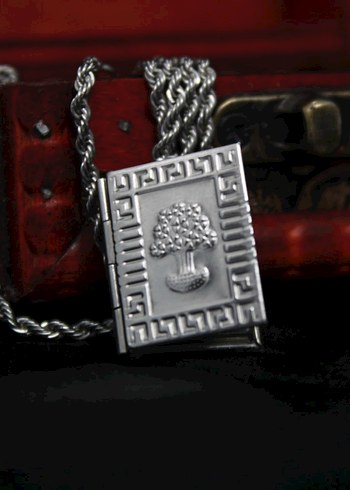 Yılan Desenli Zincir Detaylı Kolye 1 - Görsel 2