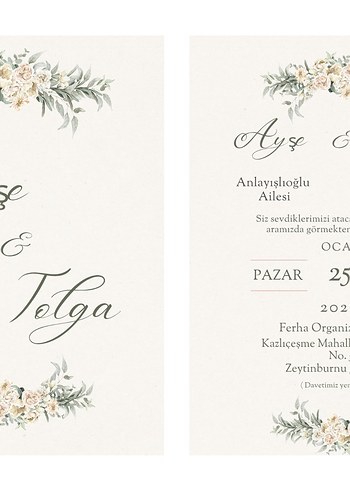 2'li Davetiye Çeşitleri - Görsel 3