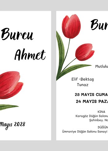 2'li Davetiye Çeşitleri - Görsel 2