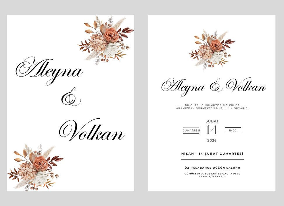 2'li Davetiye Çeşitleri - Görsel 5