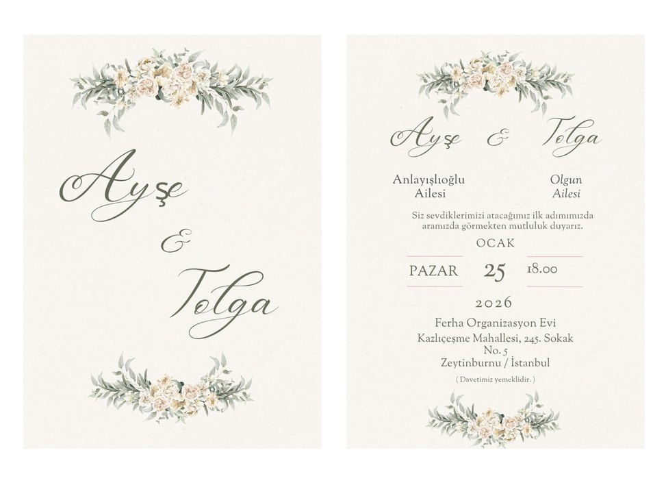 2'li Davetiye Çeşitleri - Görsel 3