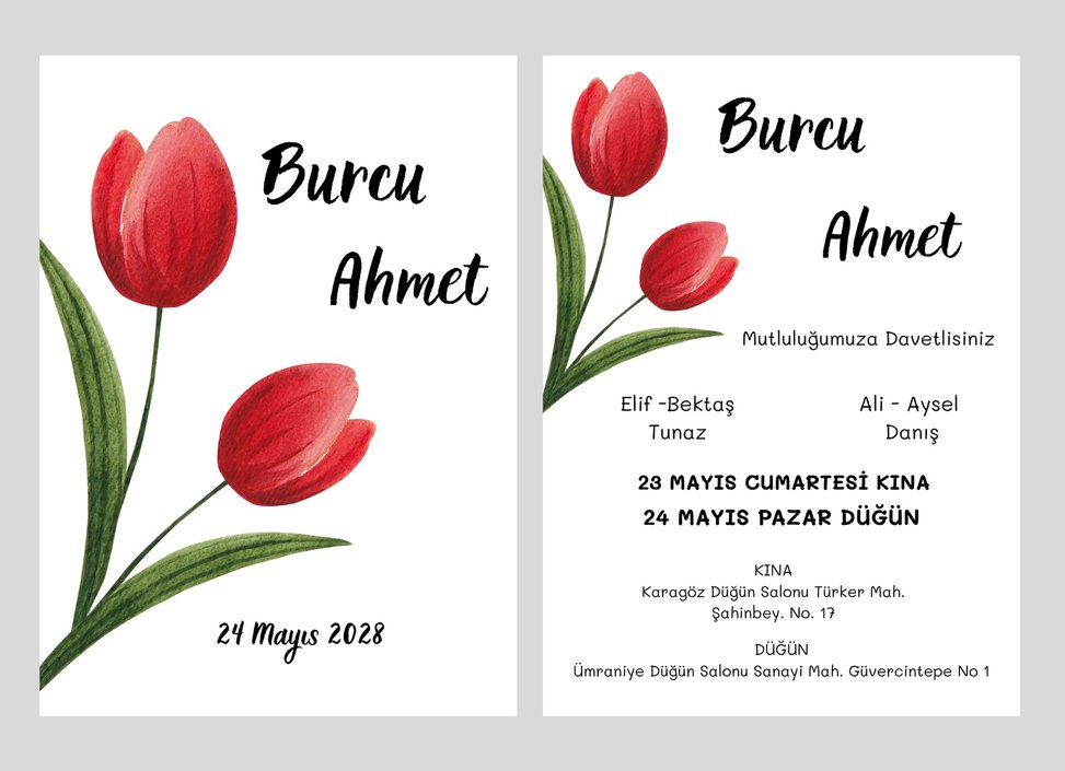 2'li Davetiye Çeşitleri - Görsel 2