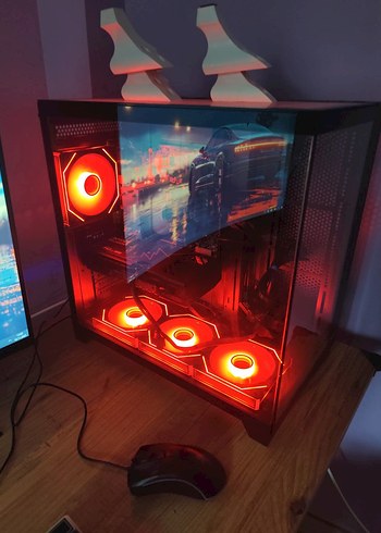 Kırmızı Işıklı Masaüstü Bilgisayar parçalar ayrı satılmaz - Görsel 7