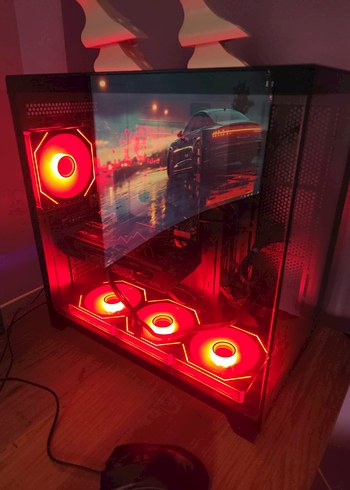 Kırmızı Işıklı Masaüstü Bilgisayar parçalar ayrı satılmaz - Görsel 5