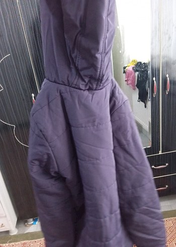 kız çocuk 14 15 yaş Kapüşonlu Fermuarlı mont - Görsel 2