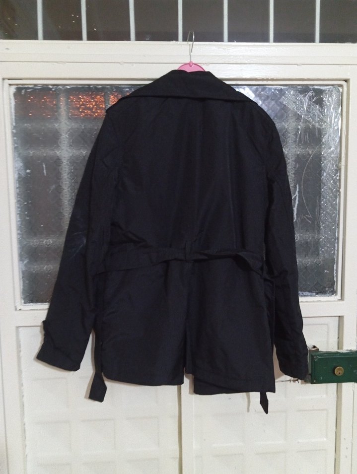 Siyah Kuşaklı Midi Kadın Trençkot - Görsel 2