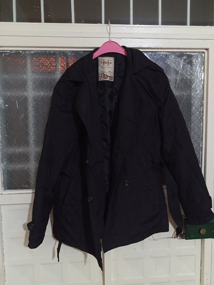 Siyah Kuşaklı Midi Kadın Trençkot - Görsel 3