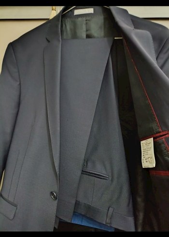 lacivert Erkek Regular Fit Kruvaze Takım Elbise - Görsel 6