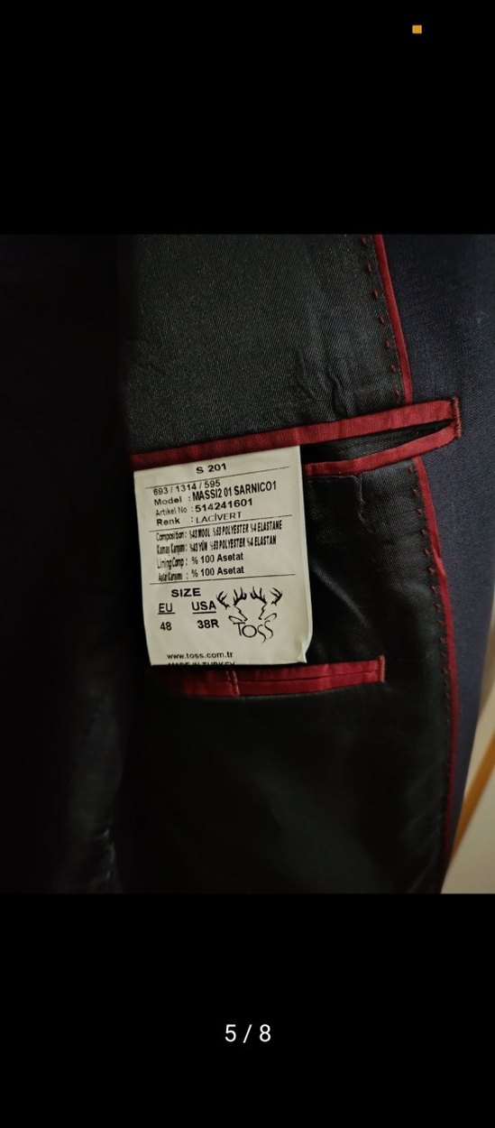 lacivert Erkek Regular Fit Kruvaze Takım Elbise - Görsel 4