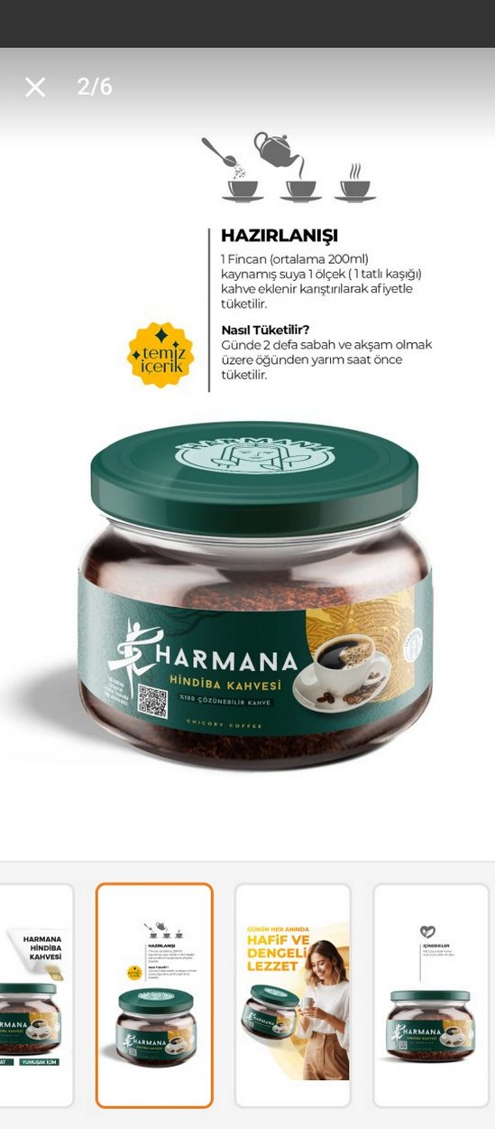 Harmana Hindiba Kahvesi 150g Kavanoz - Görsel 2