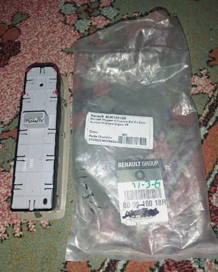 Renault Cam Kumanda Paneli Gri-Khaki - Görsel 2