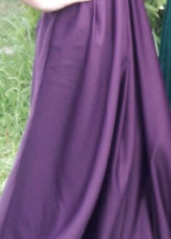 Uzun Mor Straplez Yaka Salaş Kadın Abiye - Görsel 2