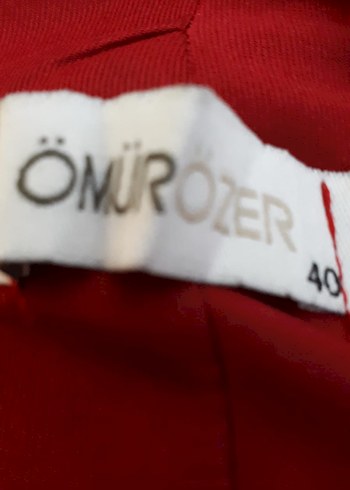 Kırmızı Yaka ve sırt Taş İşlemeli Detaylı Abiye Elbise - Görsel 7