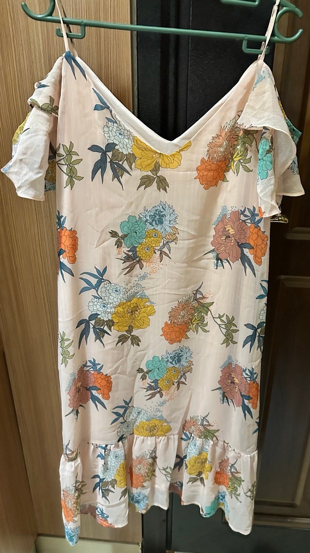 Çiçek Desenli Bohem Midi Elbise - Görsel 2