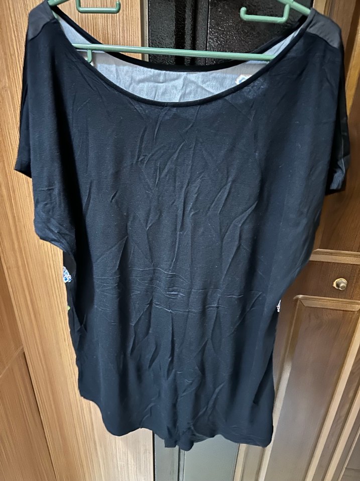 Desenli, Kayık Yaka, Kısa Kollu Kadın Bluz - Görsel 2