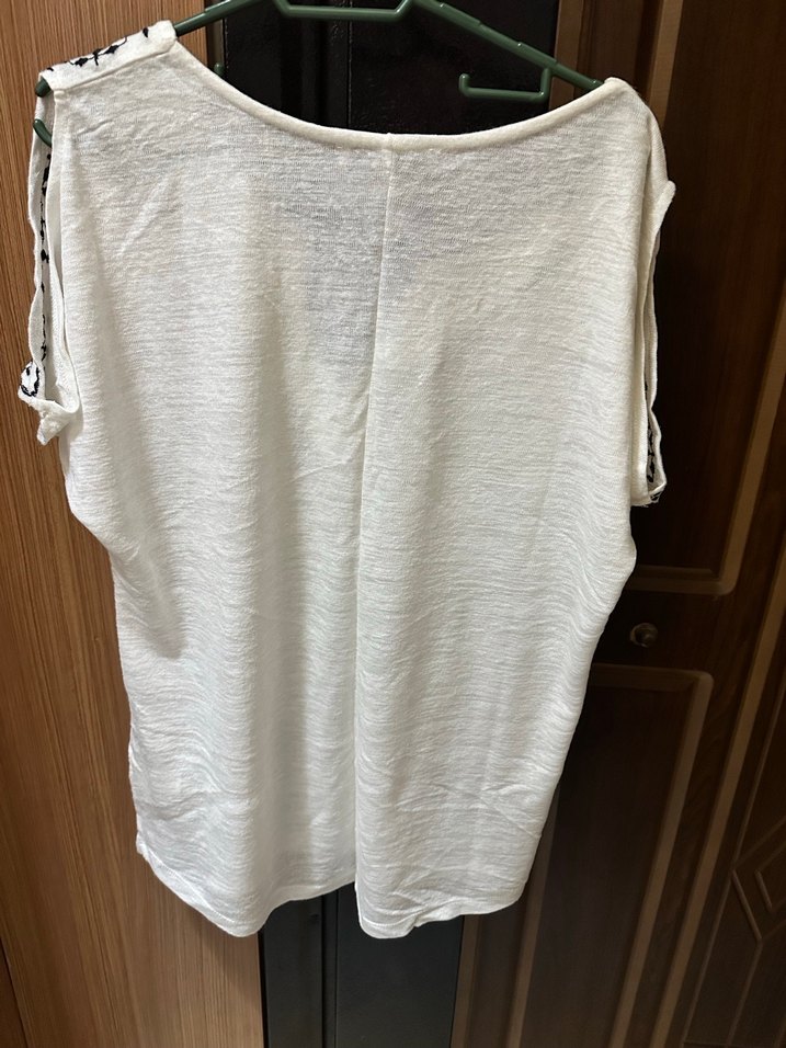 Püsküllü Nakışlı Bohem Kadın Bluz - Görsel 3