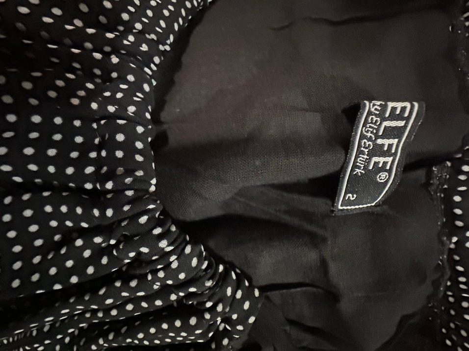 Bohem Siyah Midi Günlük Elbise - Görsel 3