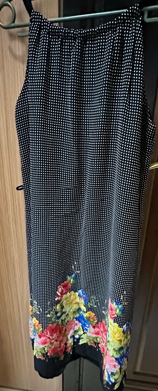 Bohem Siyah Midi Günlük Elbise - Görsel 2