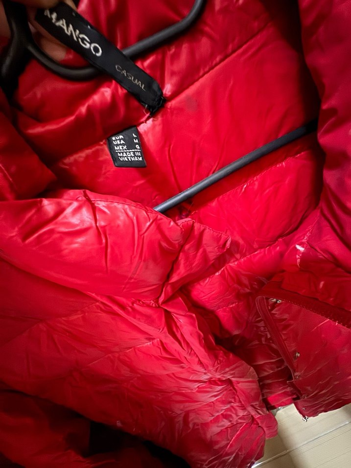 Düğmeli Kırmızı Kadın Midi Mont - Görsel 4