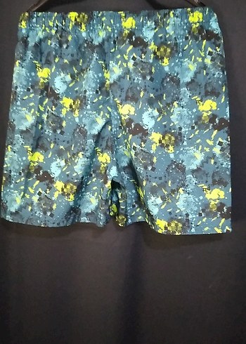 Mavi Bağcıklı Erkek Mini Şort - Görsel 2