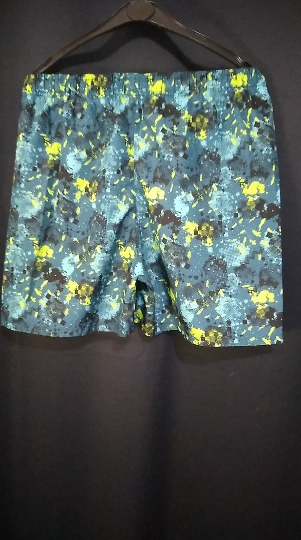 Mavi Bağcıklı Erkek Mini Şort - Görsel 2