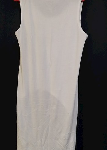 Beyaz V Yakalı plajlik crop - Görsel 3