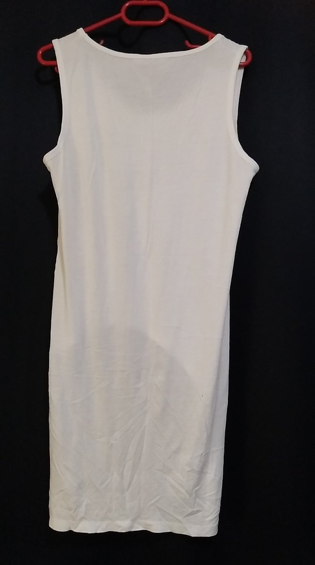 Beyaz V Yakalı plajlik crop - Görsel 3