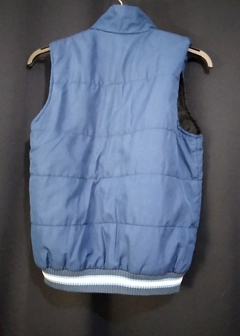 kadın Mavi Fermuarlı Yelek - Görsel 2