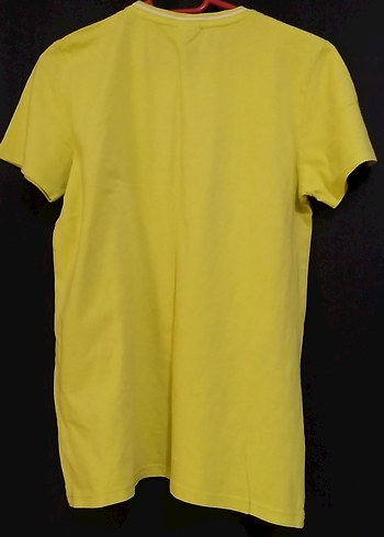 Erkek Sarı Baskılı Kısa Kollu Tişört - Görsel 2