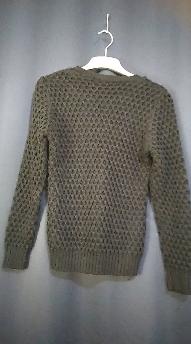 siyah Örgü Kadın Kazak - Görsel 2