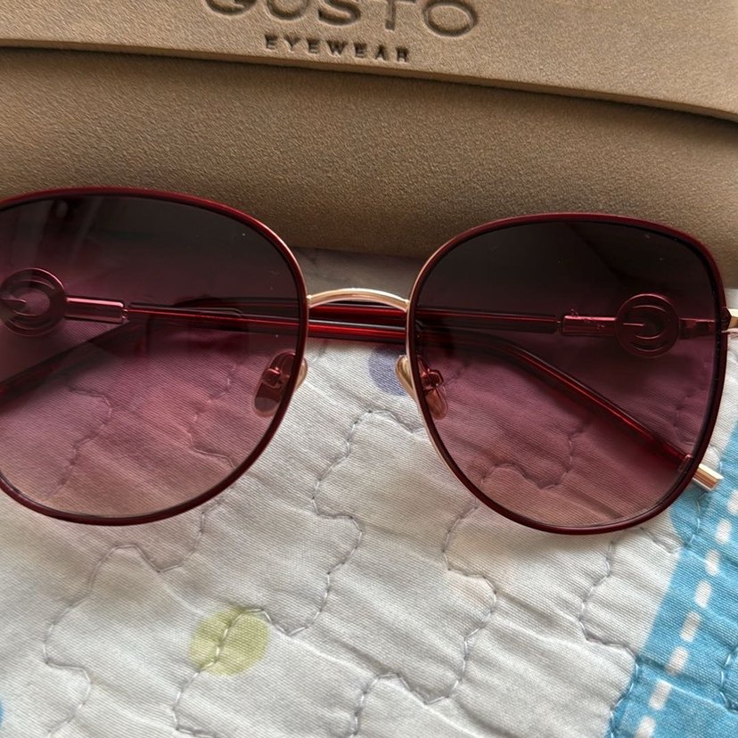 Bordo Transparan Gusto Kadın Güneş Gözlüğü - Görsel 2