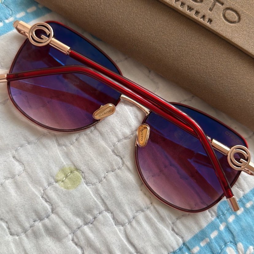 Bordo Transparan Gusto Kadın Güneş Gözlüğü - Görsel 3