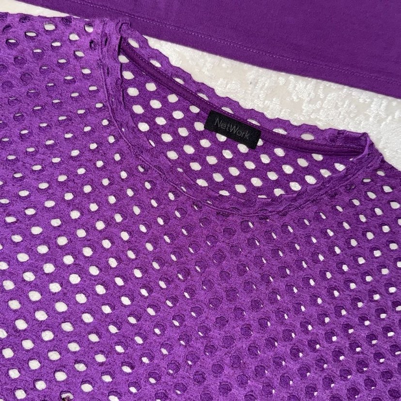 Mor Dantelli Straplez Crop Top - Görsel 2