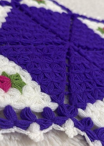 Renkli örgü banyo lifi - Görsel 2