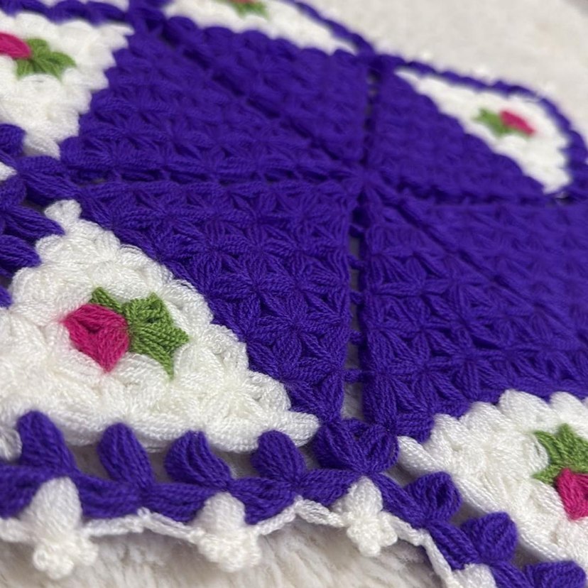 Renkli  örgü banyo lifi - Görsel 2