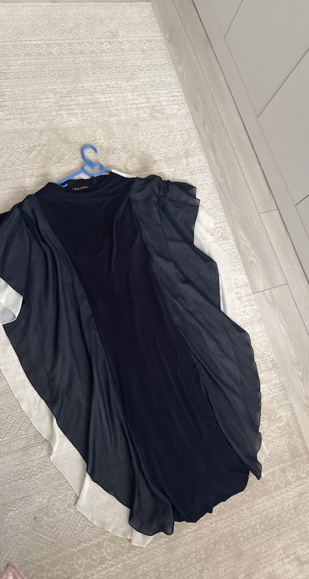 V Yaka Drapeli abiye 40 beden - Görsel 4