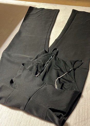 Siyah  abiye Uzun Kadın Tulum 34 beden - Görsel 3