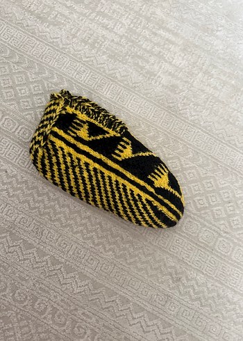 Nakışlı Renkli Sarı patik - Görsel 2