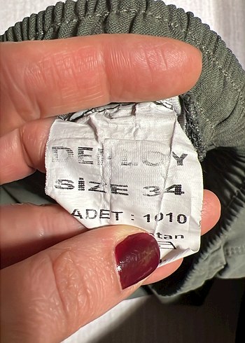 Gri Yeşil Rahat Kesim erkek yazlık Pantolon - Görsel 3